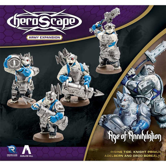 Heroscape: Rising Tide - Knight Primus Adelbern and Ordo Borealis Army Expansion 2
