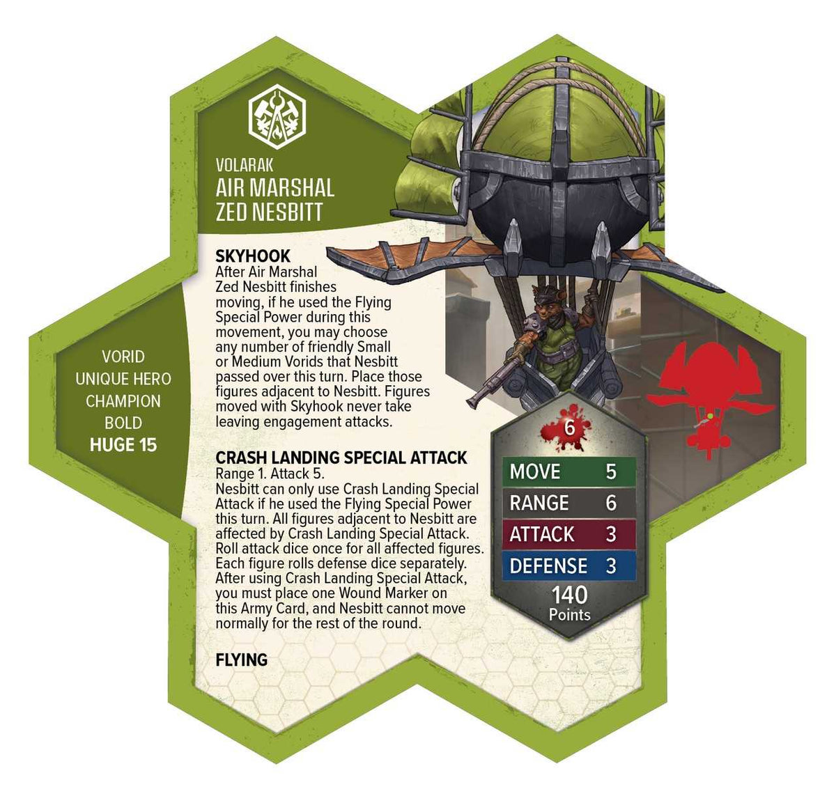 Heroscape Air Marshal Zed Nesbitt Army Expansion Miniature Game by Renegade Studio 5