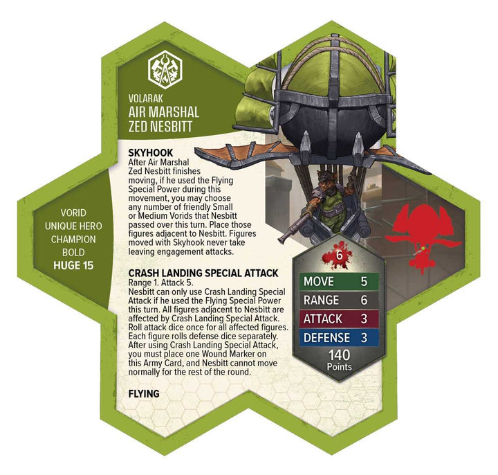Heroscape Air Marshal Zed Nesbitt Army Expansion Miniature Game by Renegade Studio 5