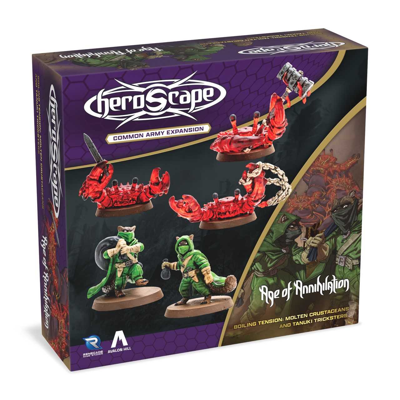 Heroscape Molten Crustaceans and Tanuki Tricksters Army Expansion Miniature Game by Renegade Studio 1