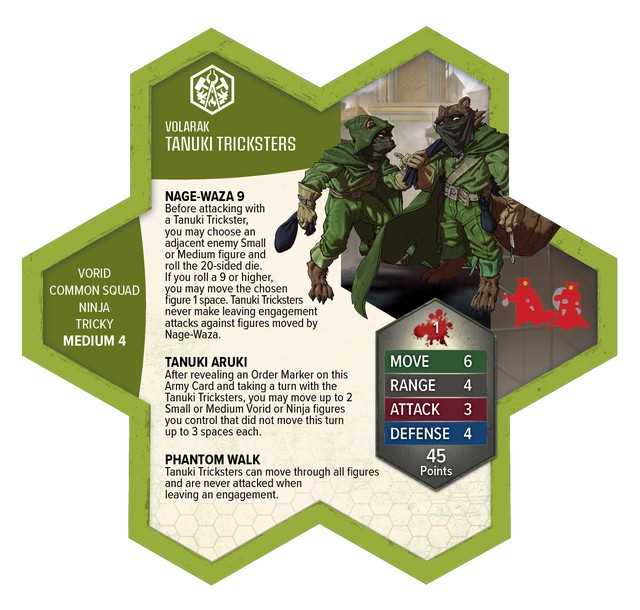 Heroscape Molten Crustaceans and Tanuki Tricksters Army Expansion Miniature Game by Renegade Studio 6