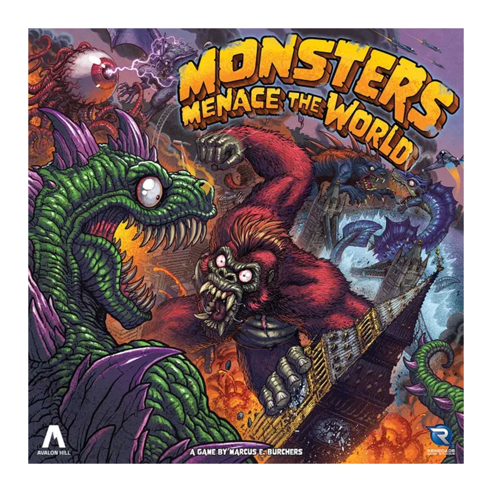 Monsters Menace The World Board Game by Renegade Studio 1