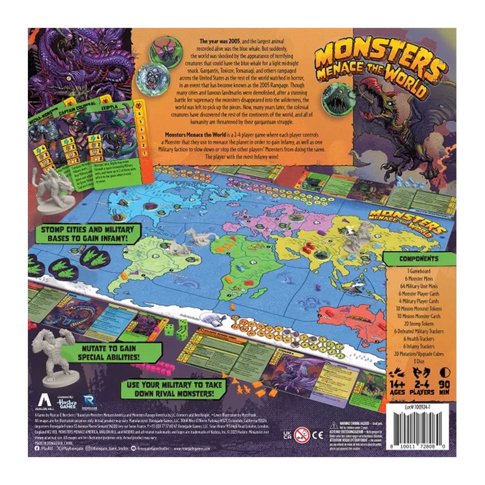 Monsters Menace The World Board Game by Renegade Studio 2