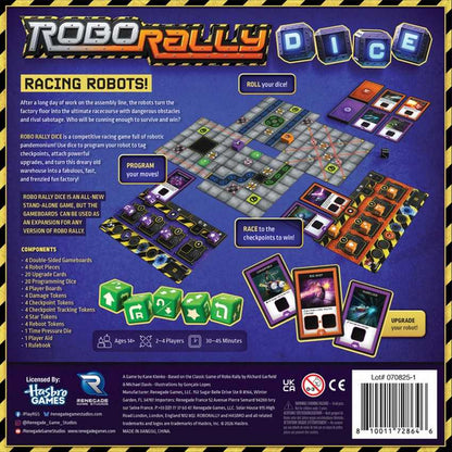 Robo Rally Dice Board Game by Renegade Studio 3