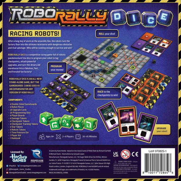 Robo Rally Dice Board Game by Renegade Studio 3