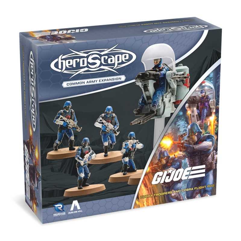 G I JOE Heroscape COBRA Troopers and COBRA Flight Pod Army Expansion Board Game by Renegade Studio 1