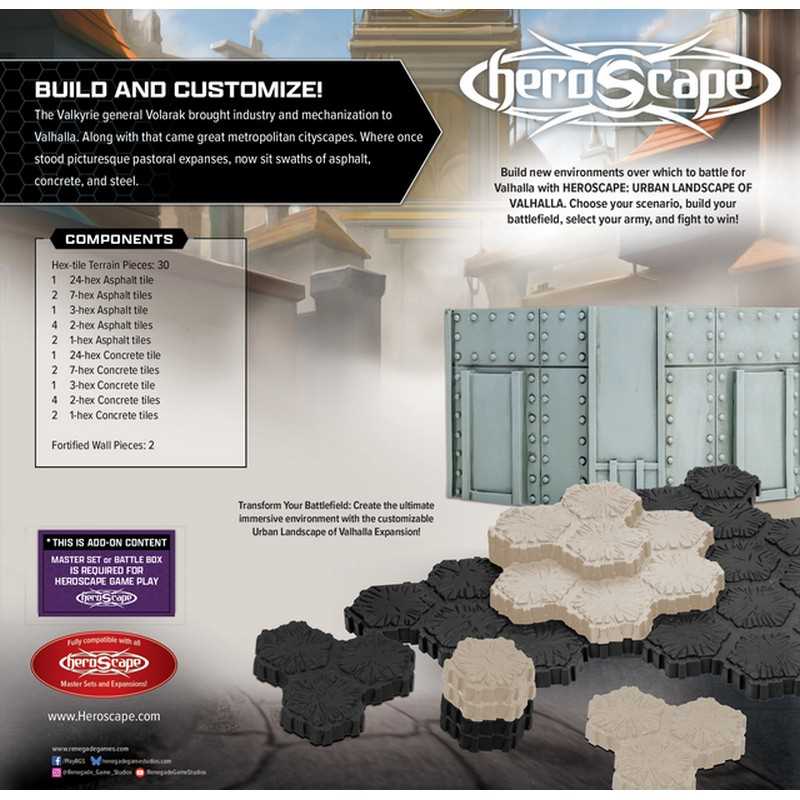 Heroscape The Urban Landscape of Valhalla Terrain Expansion Board Game by Renegade Studio 3