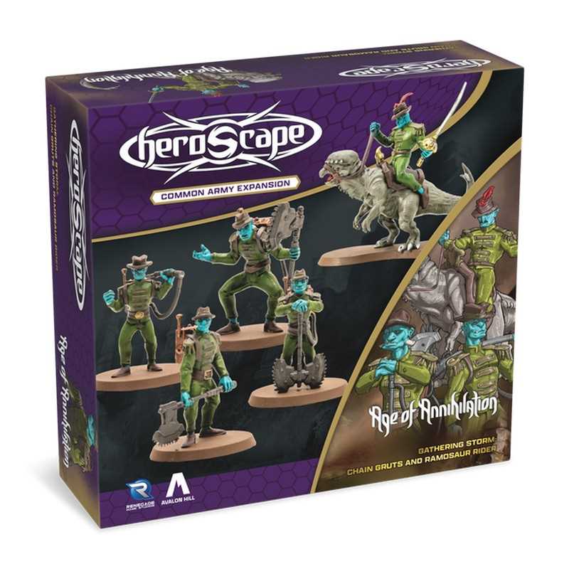Heroscape: Chain Gruts and Ramosaur Rider Army Expansion 1