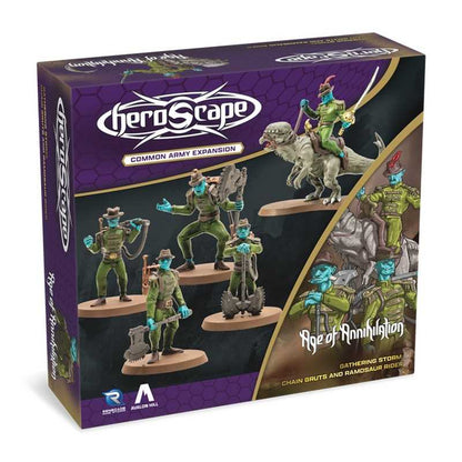 Heroscape: Chain Gruts and Ramosaur Rider Army Expansion 1