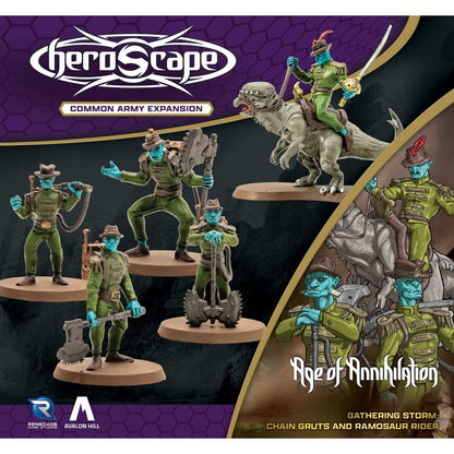 Heroscape: Chain Gruts and Ramosaur Rider Army Expansion 2