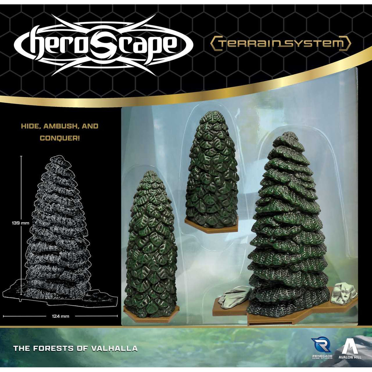 Heroscape Forests of Valhalla Terrain Expansion Board Game by Renegade Studio 2