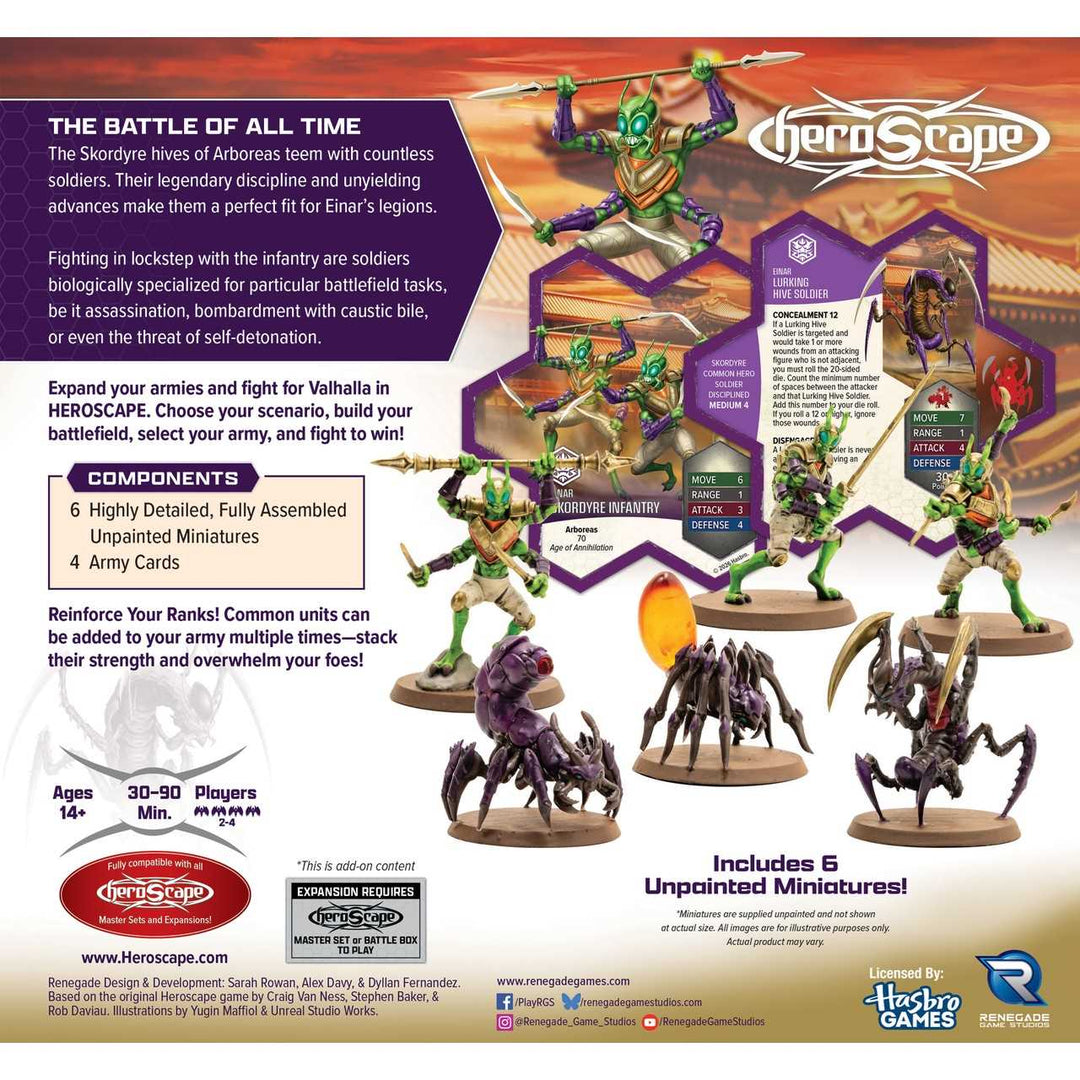 Heroscape Skordyre Soldiers Army Expansion Miniatures Game Expansion