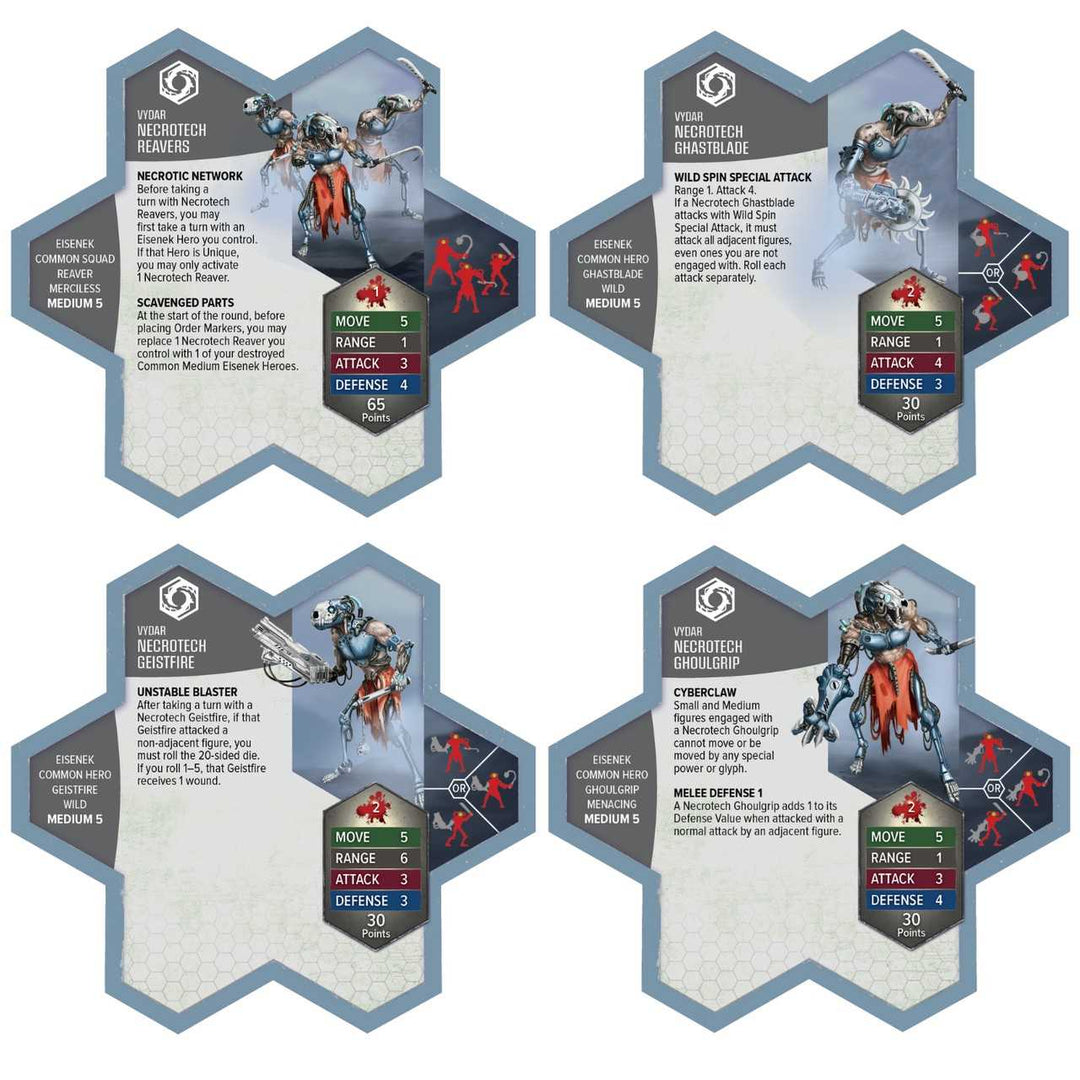 Heroscape Upgraded Necrotech Reavers Army Expansion Miniatures Game Expansion