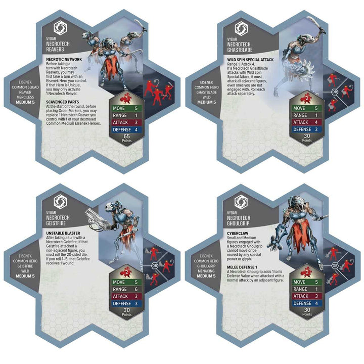 Heroscape Upgraded Necrotech Reavers Army Expansion Miniatures Game Expansion