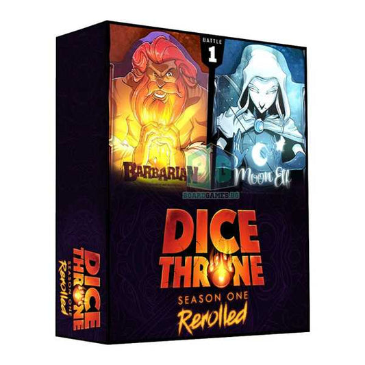 Dice Throne Season One Rerolled 1 Barbarian vs Moon Elf Board Game by Roxley 1