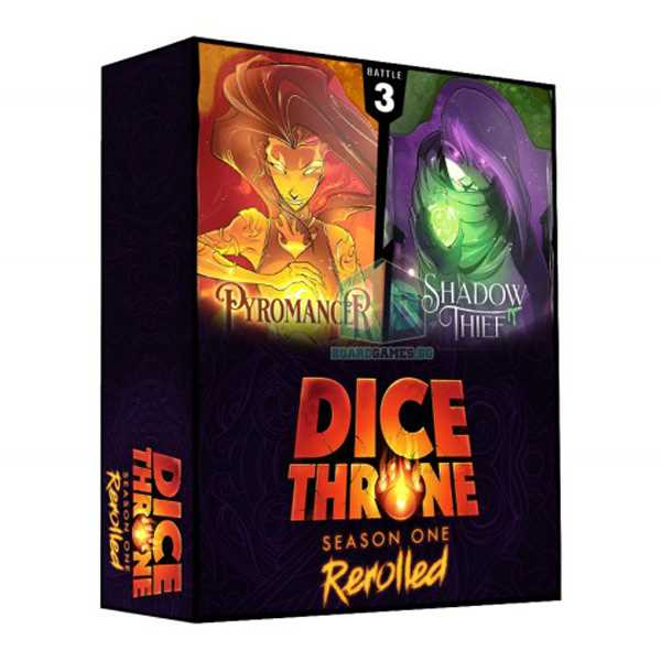 Dice Throne Season One Rerolled 3 Pyromancer VS Shadow Thief Dice Set 1