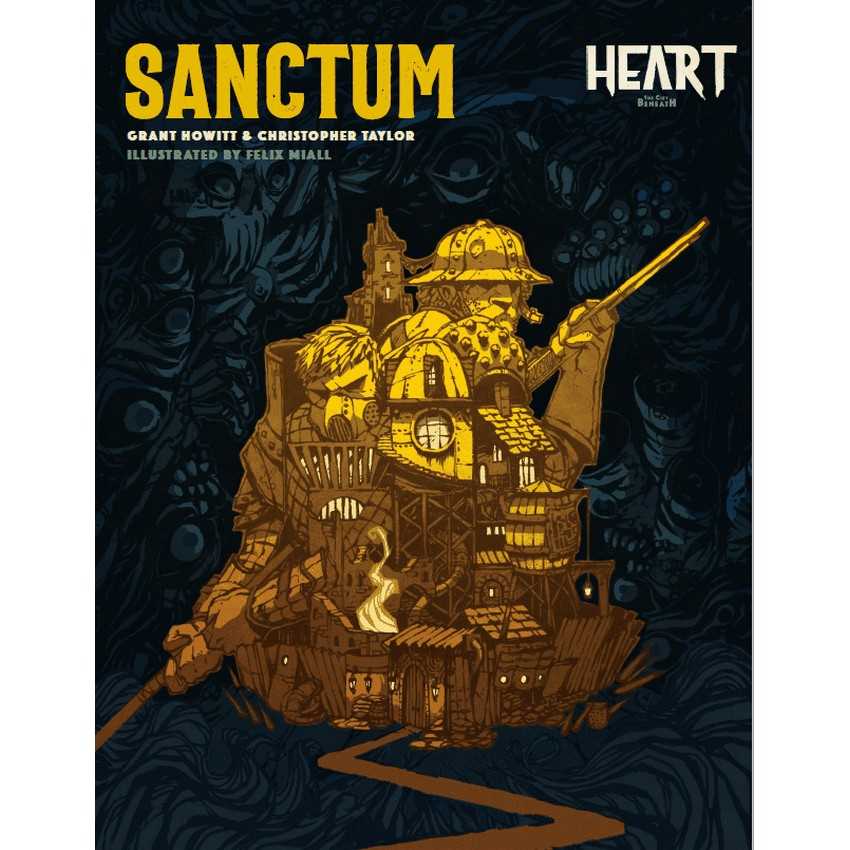 Heart Sanctum Spine Printing Roleplaying Game Book