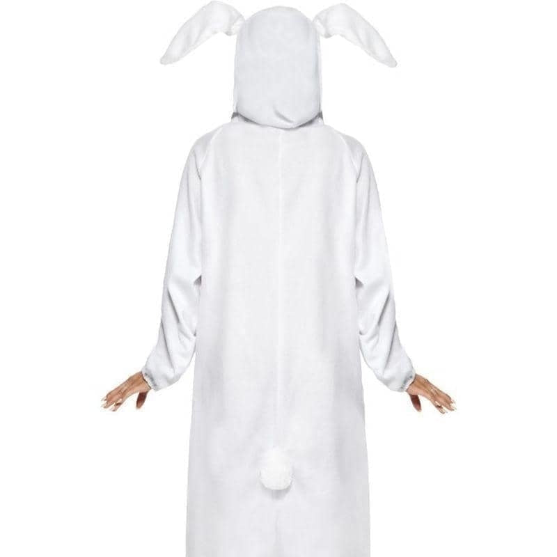 Rabbit Costume Adult White Onesie Nose Hood 3