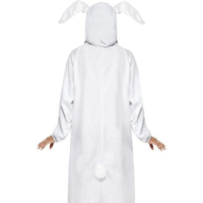 Rabbit Costume Adult White Onesie Nose Hood 3