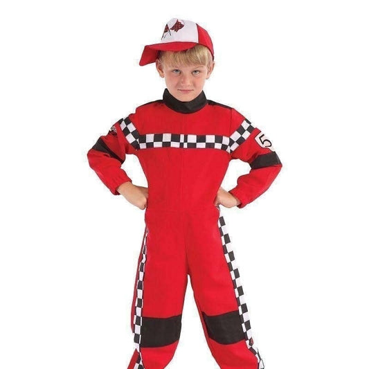 Racing Driver Boys Red Costume 1