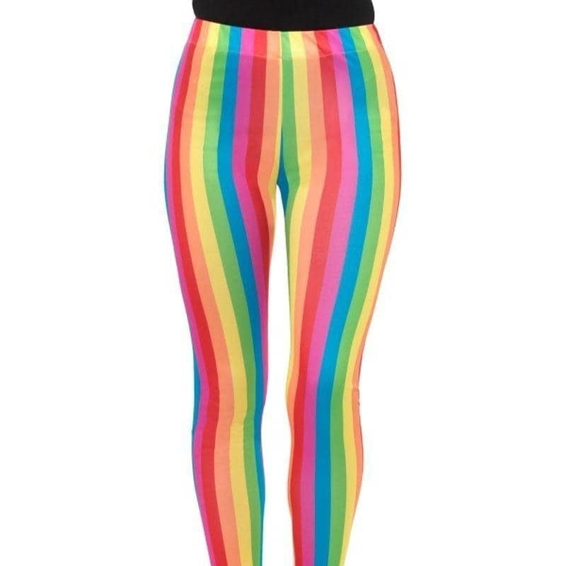 Rainbow Clown Leggings Adult Multi_1