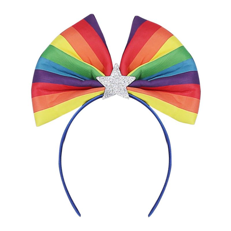 Rainbow Flag Bow Headband Adult Pride Accessory 1