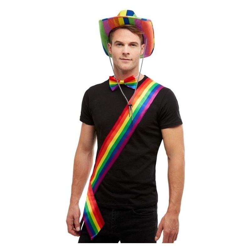 Rainbow Sash Pride Adult Multi Colured Costume Accessory 1