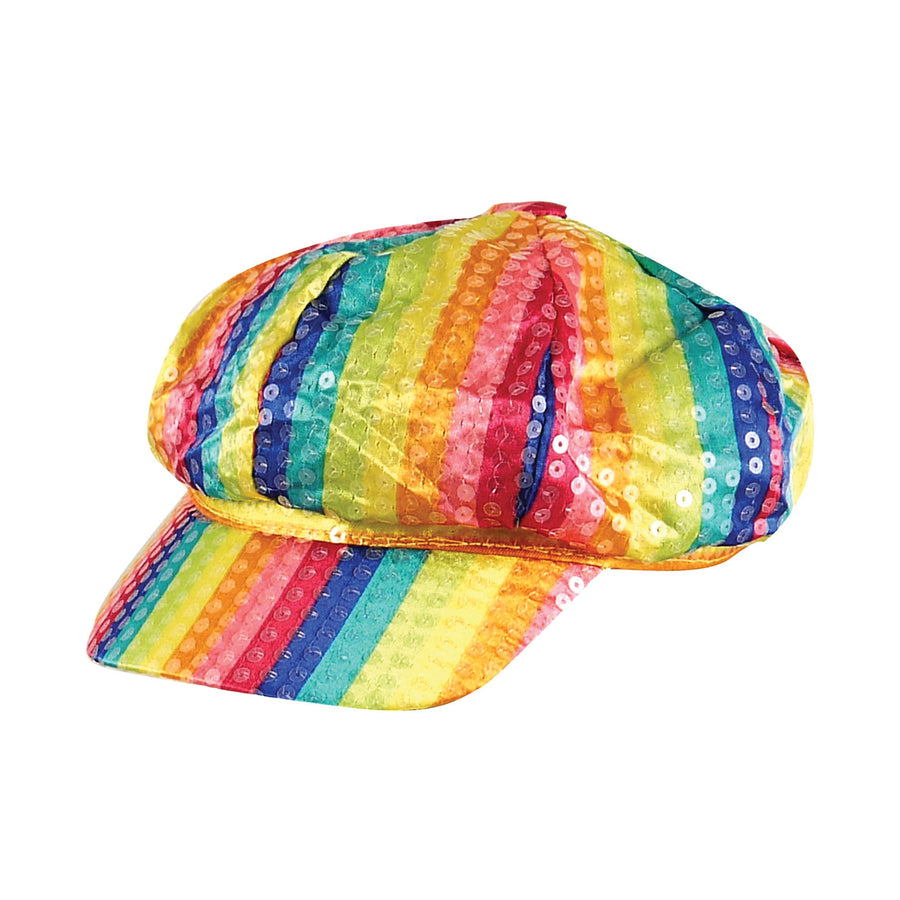 Rainbow Sequin Cap Pride Hat_1