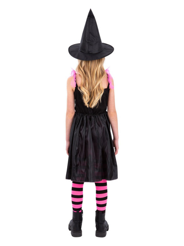Rainbow Web Witch Costume Pink Black Dress 3
