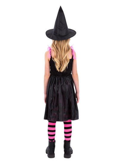 Rainbow Web Witch Costume Pink Black Dress 3