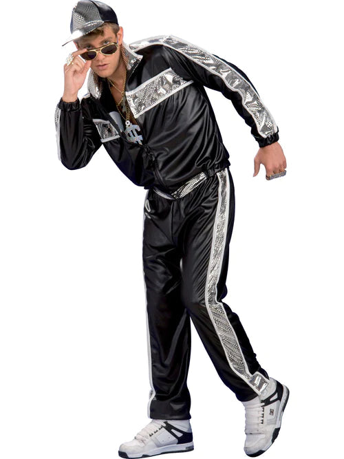 Rap Idol Costume Adult Vanilla Ice Tracksuit_1