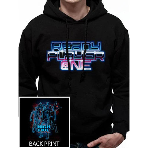 Ready Player One High Five Pullover Hoodie Adult 1