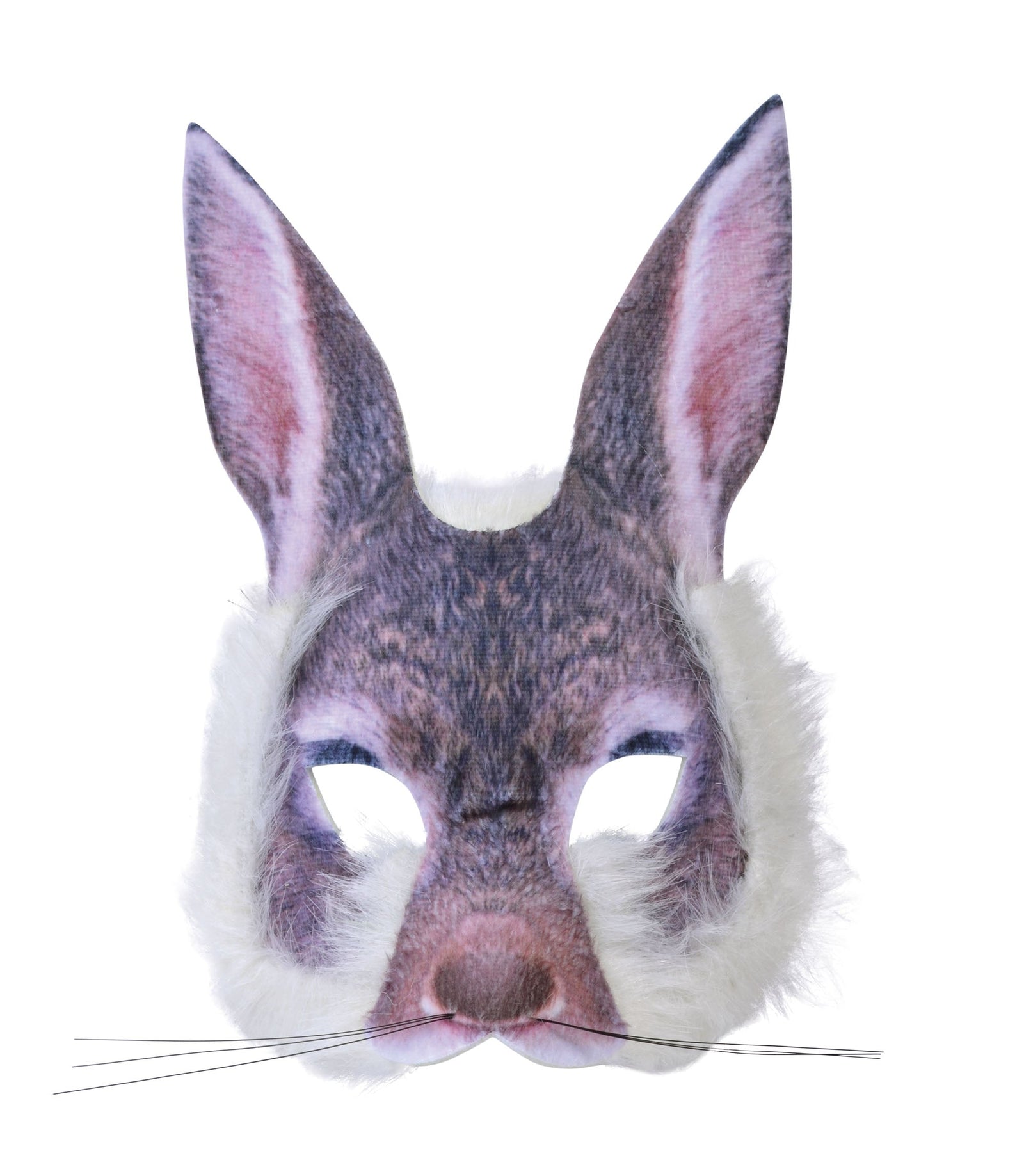 Realistic Fur Bunny Rabbit March Hare Face Mask 1