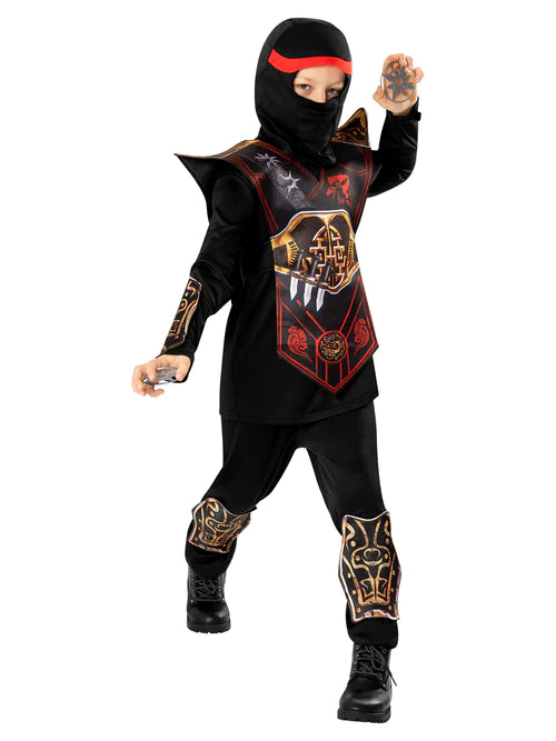 Red Ninja Costume for Kids 3