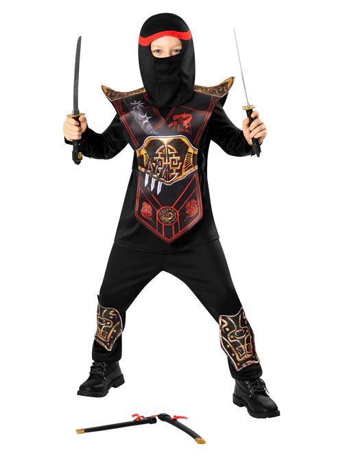 Red Ninja Costume for Kids_4