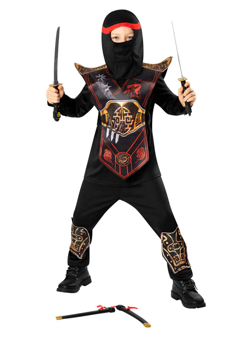 Red Ninja Costume for Kids 4