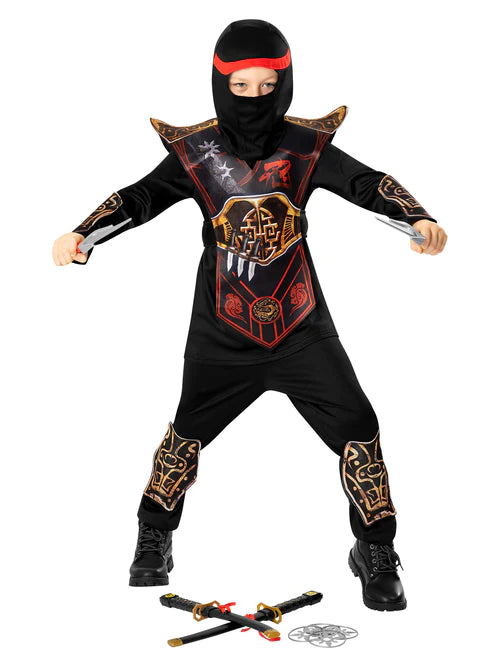 Red Ninja Costume for Kids 1