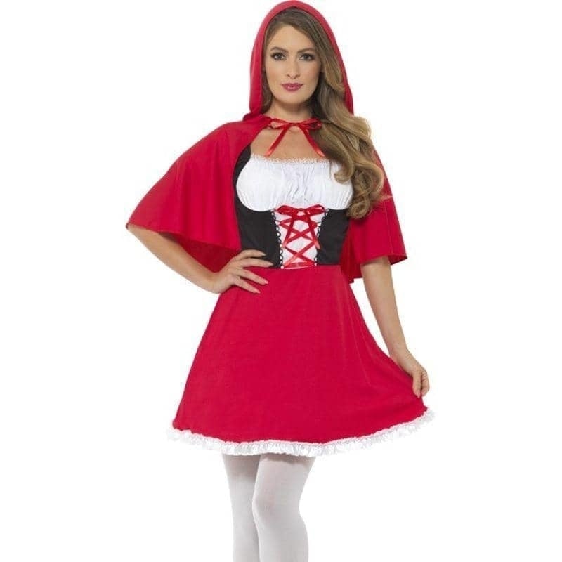 Red Riding Hood Fairy Tale Adult Costume Dress Cape 1