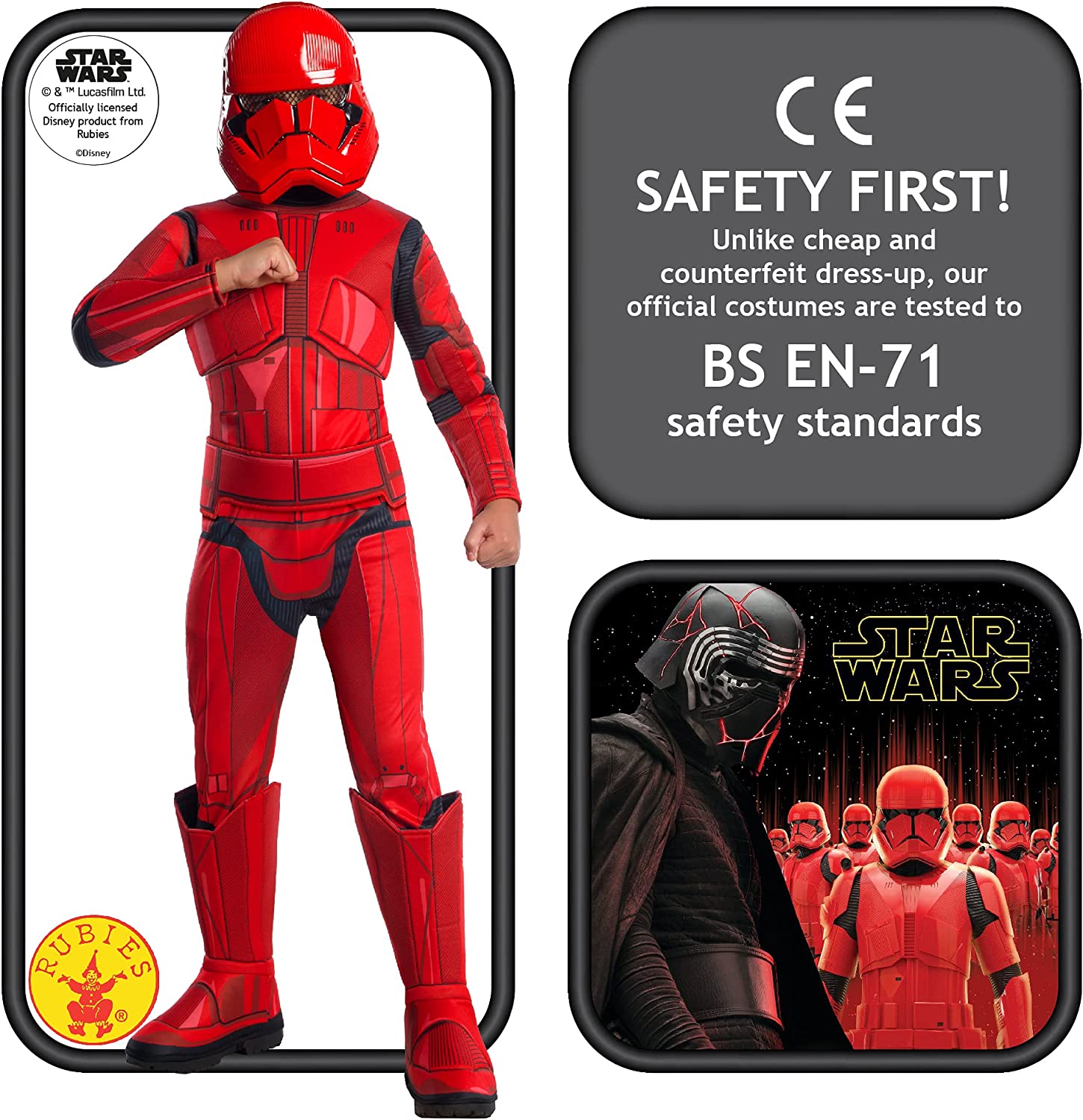 Red Sith Trooper Childs Stormtrooper Costume Star Wars 2