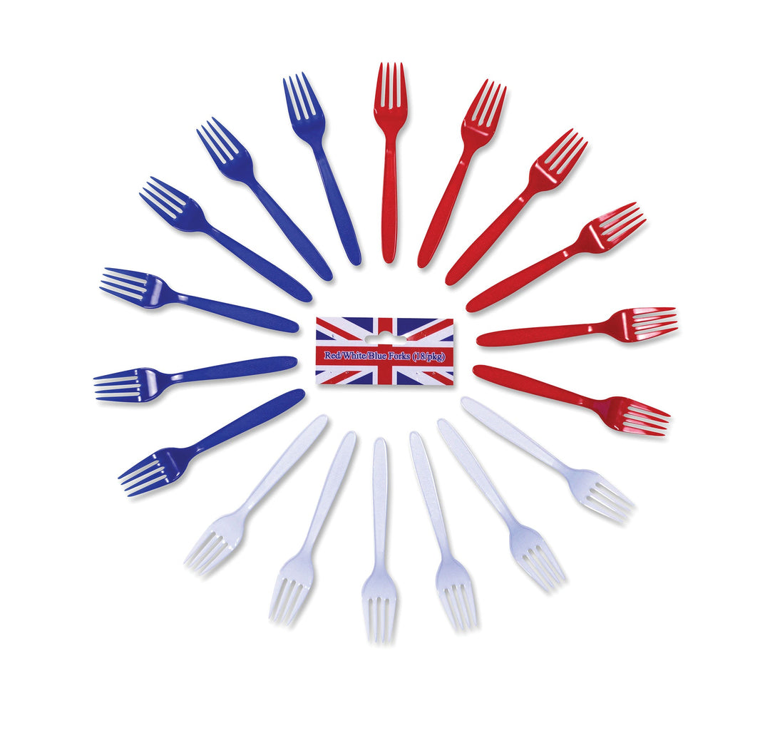 Red White Blue Forks Party Goods Unisex_1