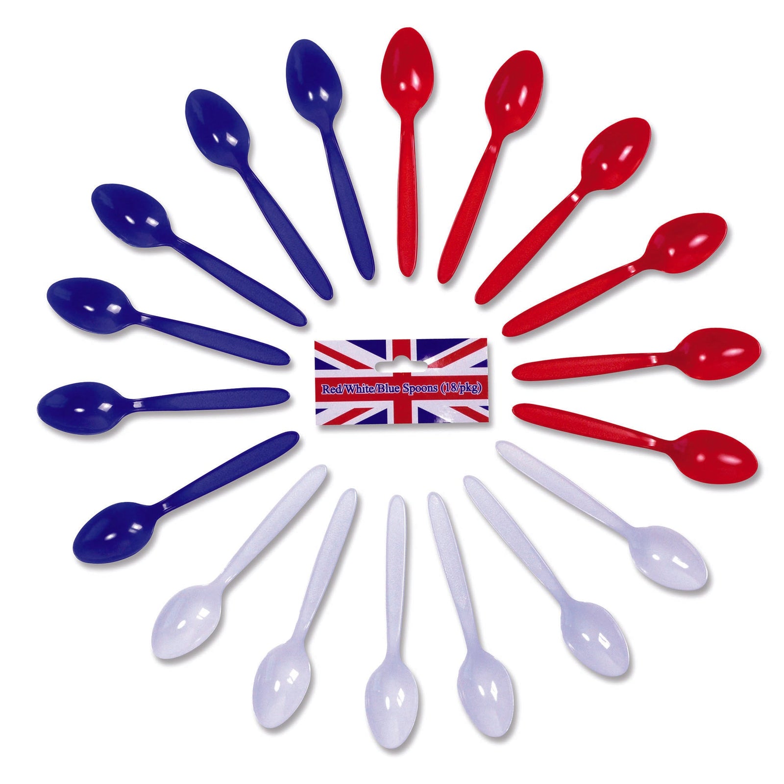 Red White Blue Spoons Party Goods Unisex 1