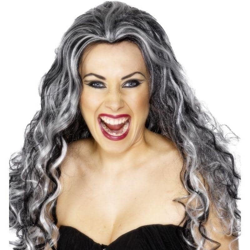 Renaissance Vamp Wig Adult Grey 1