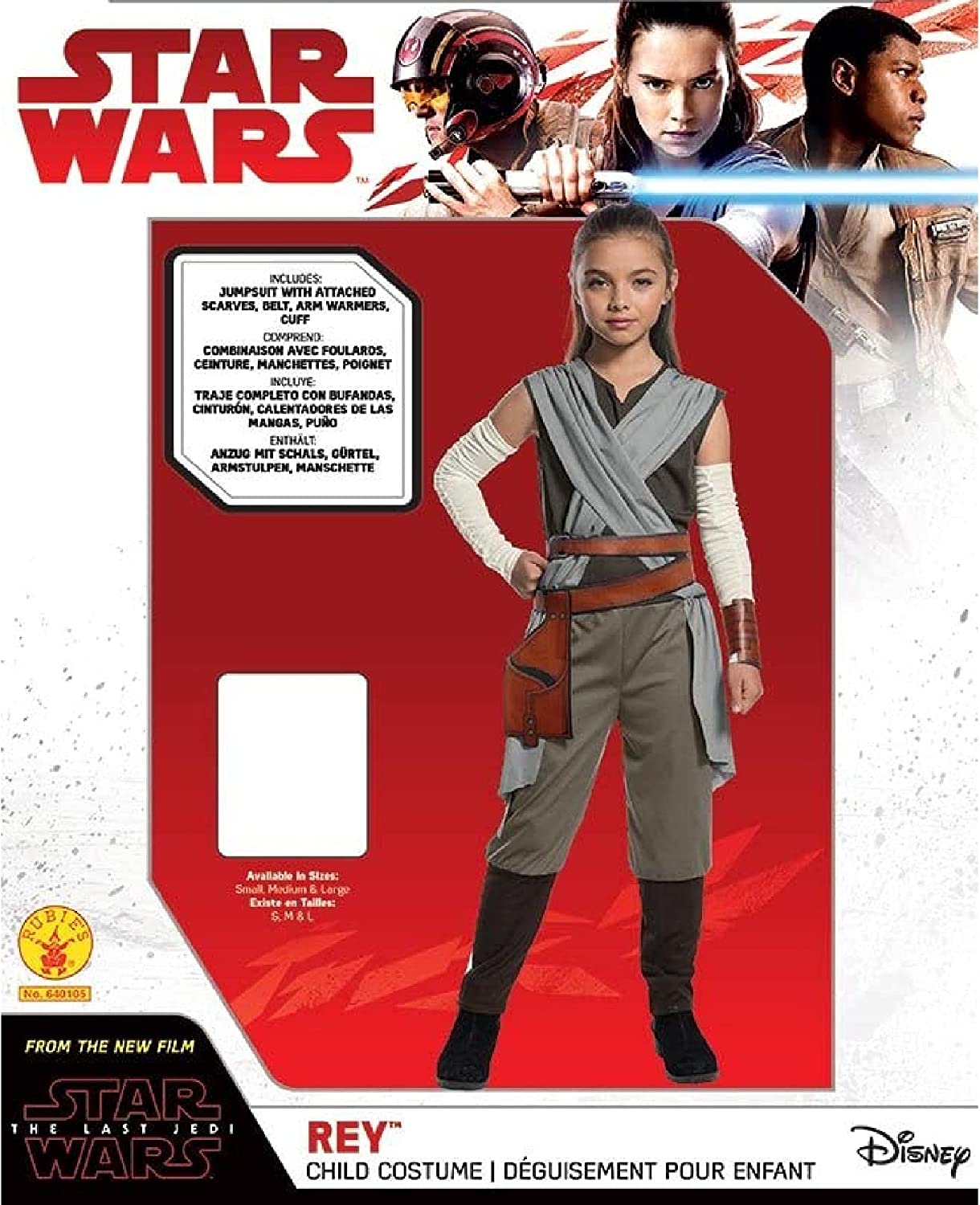 Rey The Last Jedi Kids Costume Star Wars Episode Viii: 4