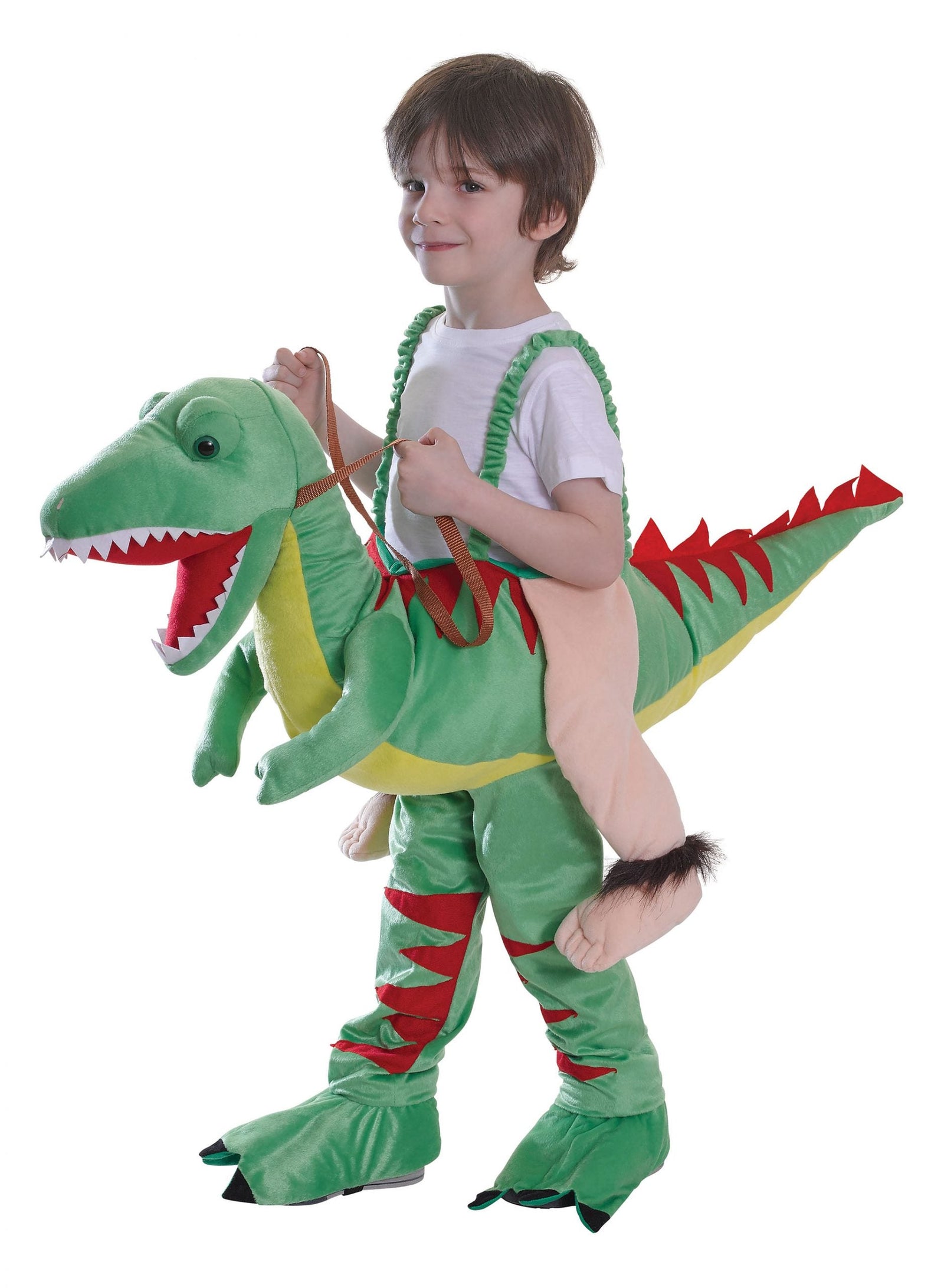 Riding Dinosaur Kids Step in Costume 122-134cm Tall 1