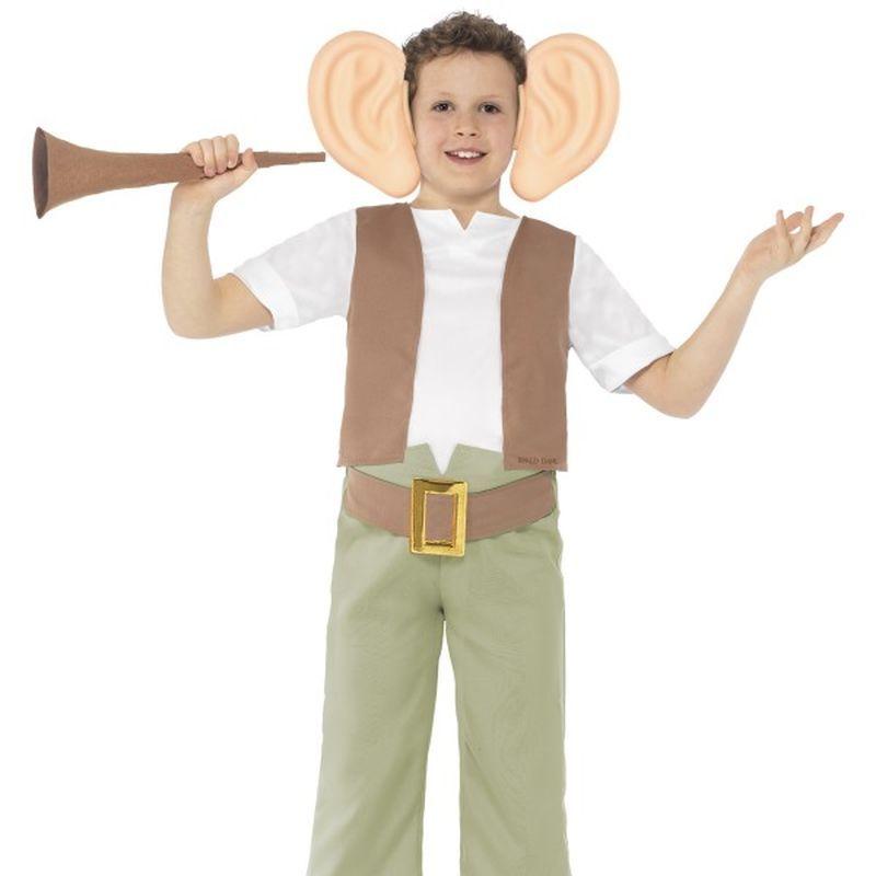 Roald Dahl Bfg Costume Kids Brown White 1