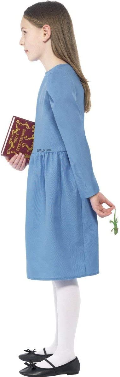 Roald Dahl Matilda Licensed Costume Kids Blue Dress 2