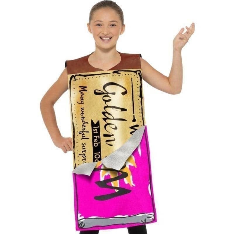 Roald Dahl Winning Wonka Bar Costume Kids Purple 1