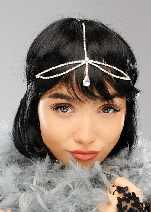 Roaring 1920s Hair Jewellery Charleston Diamante Headpiece 2