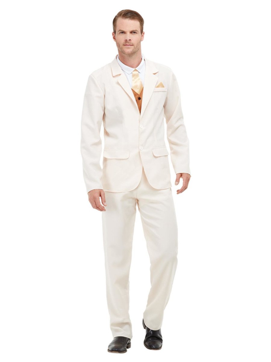 Roaring 20s Gent Costume Adult White 1