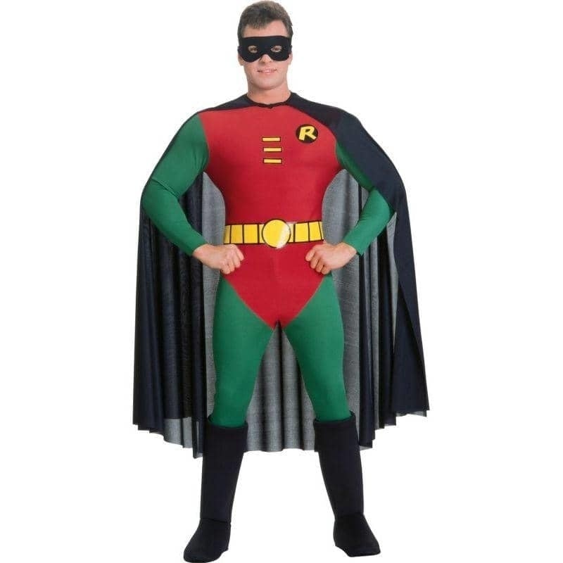 Robin Costume Classic 1960s Mens Batman TV Show 1